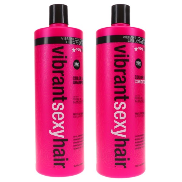 Sexy Hair Vibrant Sexy Hair Color Lock Shampoo 33.8 oz & Color Lock Conditioner 33.8 oz Combo Pack