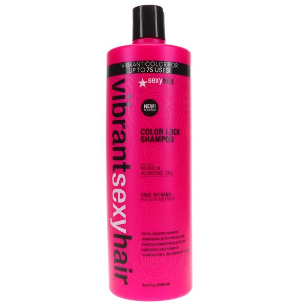 Sexy Hair Vibrant Sexy Hair Color Lock Shampoo 33.8 oz & Color Lock Conditioner 33.8 oz Combo Pack