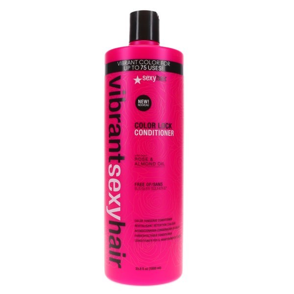 Sexy Hair Vibrant Sexy Hair Color Lock Shampoo 33.8 oz & Color Lock Conditioner 33.8 oz Combo Pack