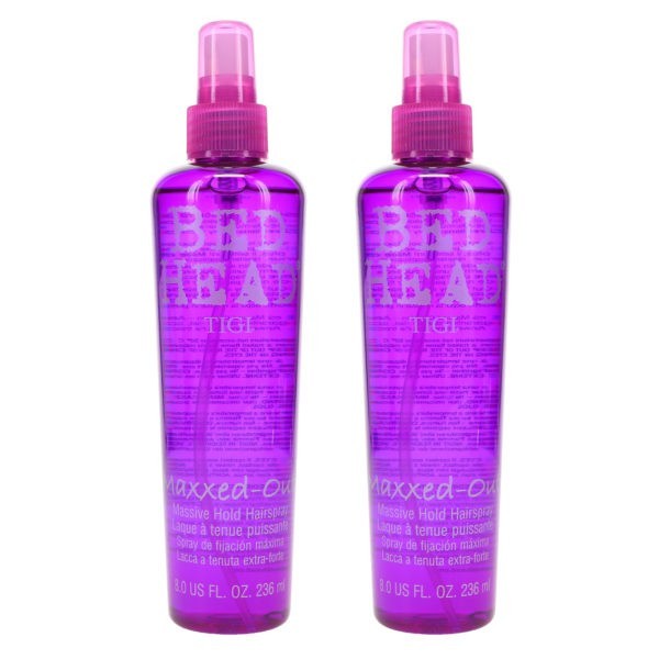 TIGI Bed Head Maxxed Out Massive Hold Hairspray 8 oz 2 Pack