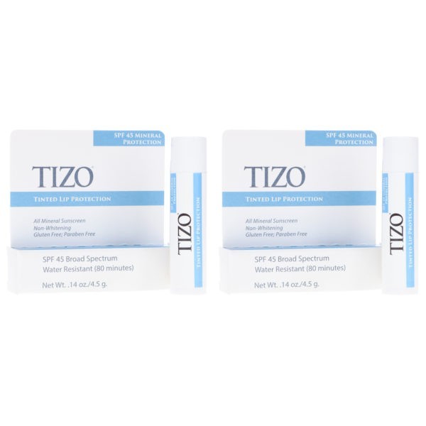 TIZO Solar Protection Formula LIPTECT SPF 45 0.14 oz 2 Pack