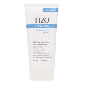TIZO Zinc Body and Face Sunscreen SPF 40 Non-Tinted with Antioxidants C & E 3.5 oz