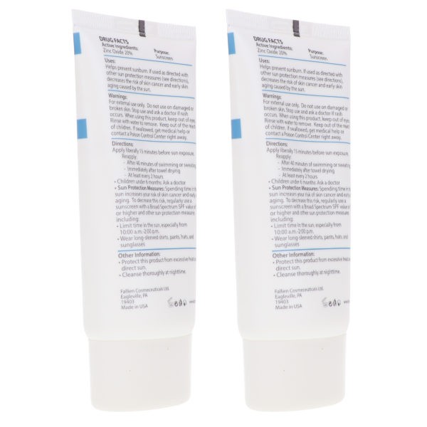 TiZO Zinc Body and Face Sunscreen SPF 40 Non-Tinted with Antioxidants C & E 3.5 oz 2 Pack