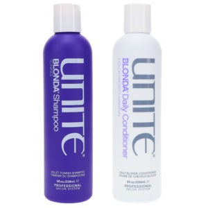 UNITE Hair Blonda Shampoo Tone Brighten 8 oz & Blonda Condition Toning 8 oz Combo Pack