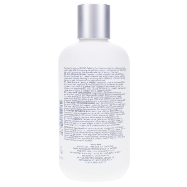 UNITE Hair BOING Defining Curl Cream 8 oz