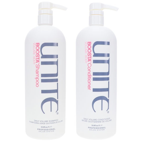 UNITE Hair Boosta Shampoo 33.8 oz & Boosta Conditioner Hair Treatment 33.8 oz Combo Pack