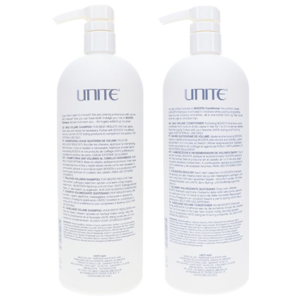 UNITE Hair Boosta Shampoo 33.8 oz & Boosta Conditioner Hair Treatment 33.8 oz Combo Pack