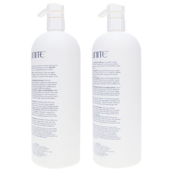 UNITE Hair Boosta Shampoo 33.8 oz & Boosta Conditioner Hair Treatment 33.8 oz Combo Pack