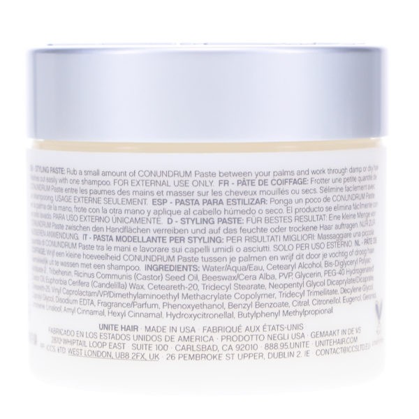 UNITE Hair Conundrum Paste Styling Cream 2 oz