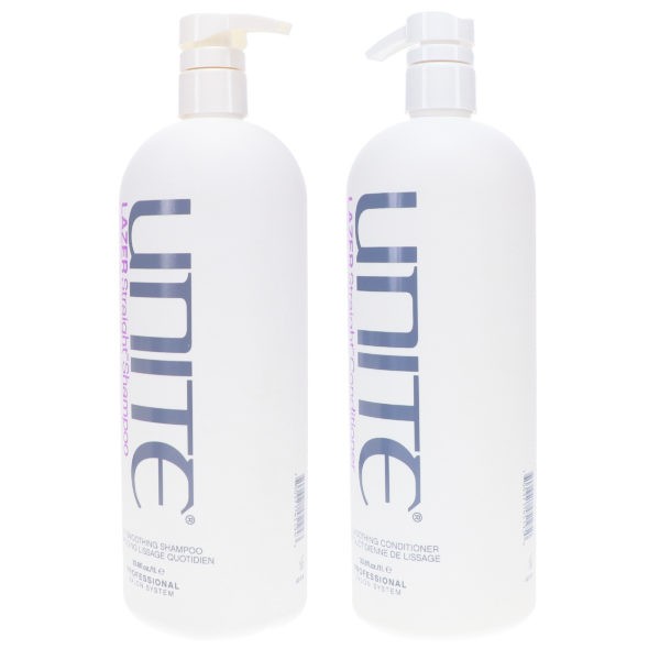 UNITE Hair Lazer Straight Shampoo 33 oz & Lazer Straight Conditioner 33 oz Combo Pack