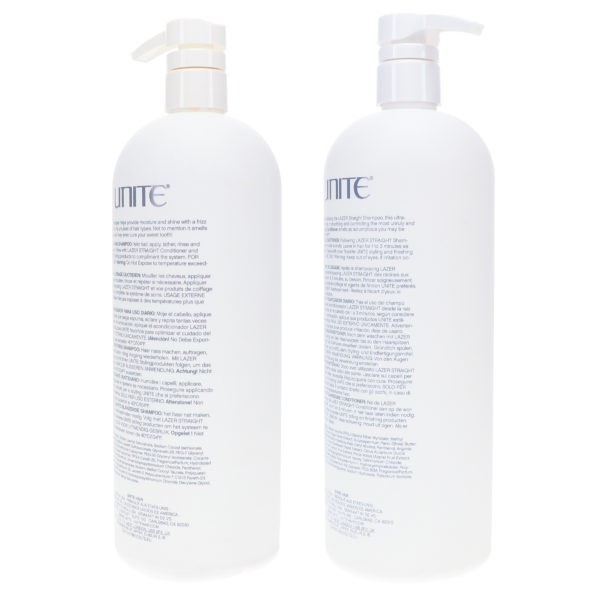 UNITE Hair Lazer Straight Shampoo 33 oz & Lazer Straight Conditioner 33 oz Combo Pack