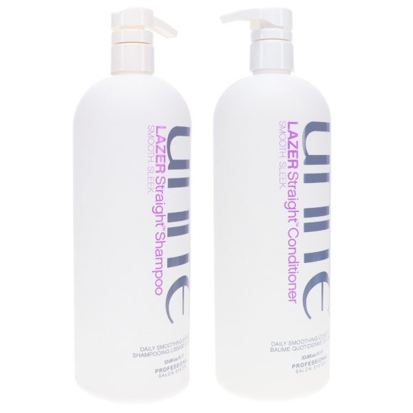 UNITE Hair Lazer Straight Shampoo 33 oz & Lazer Straight Conditioner 33 oz Combo Pack