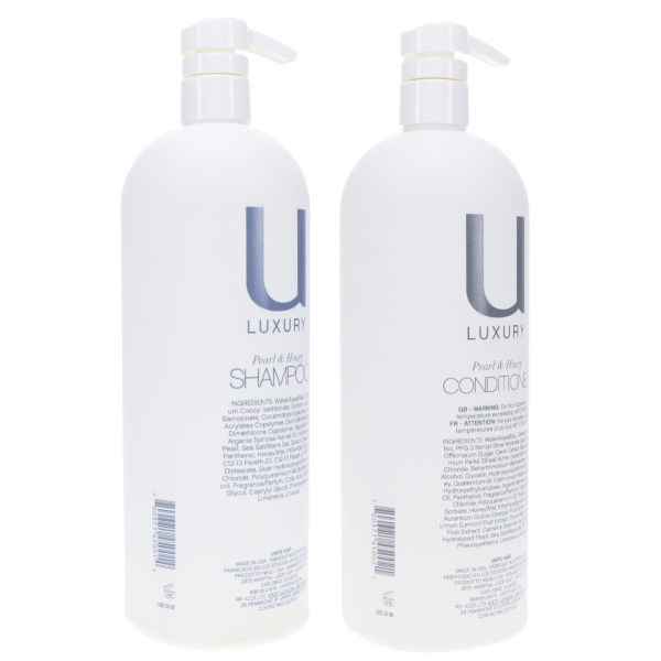 UNITE Hair U Luxury Pearl and Honey Shampoo 33 oz & Luxury Pearl and Honey Conditioner 33 oz Combo Pack