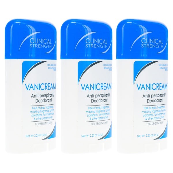 Vanicream Anti-Perspirant Deodorant 2.25 oz 3 Pack