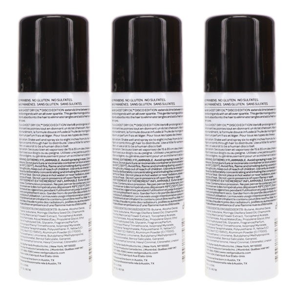 Verb Ghost Dry Oil Disco Edition 1.3 oz 3 Pack
