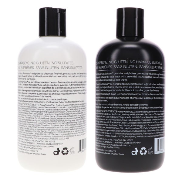 Verb Ghost Shampoo 12 oz & Ghost Conditioner 12 oz Combo Pack