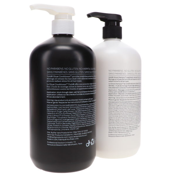 Verb Ghost Shampoo 32 oz & Ghost Conditioner 32 oz Combo Pack