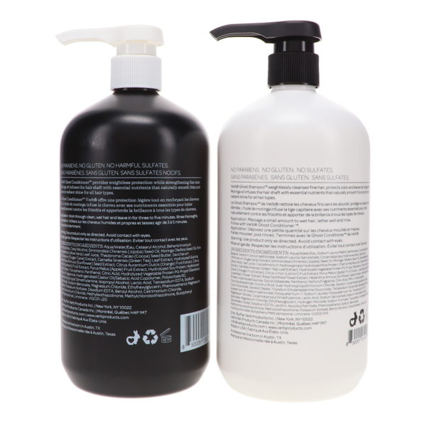 Verb Ghost Shampoo 32 oz & Ghost Conditioner 32 oz Combo Pack