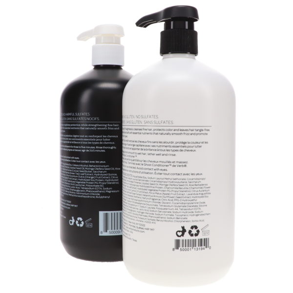 Verb Ghost Shampoo 32 oz & Ghost Conditioner 32 oz Combo Pack