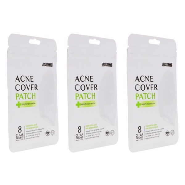 Avarelle Acne Cover Patch Frontline Essential 8 Oval Patches 3 Pack