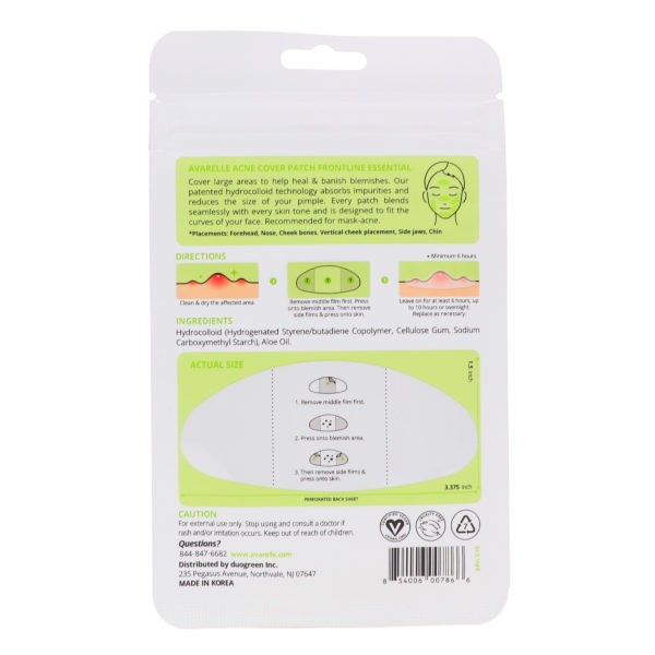 Avarelle Acne Cover Patch Frontline Essential 8 Oval Patches 3 Pack