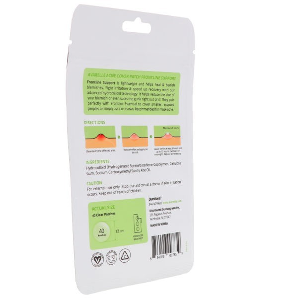 Avarelle Acne Cover Patch Frontline Support 40 ct