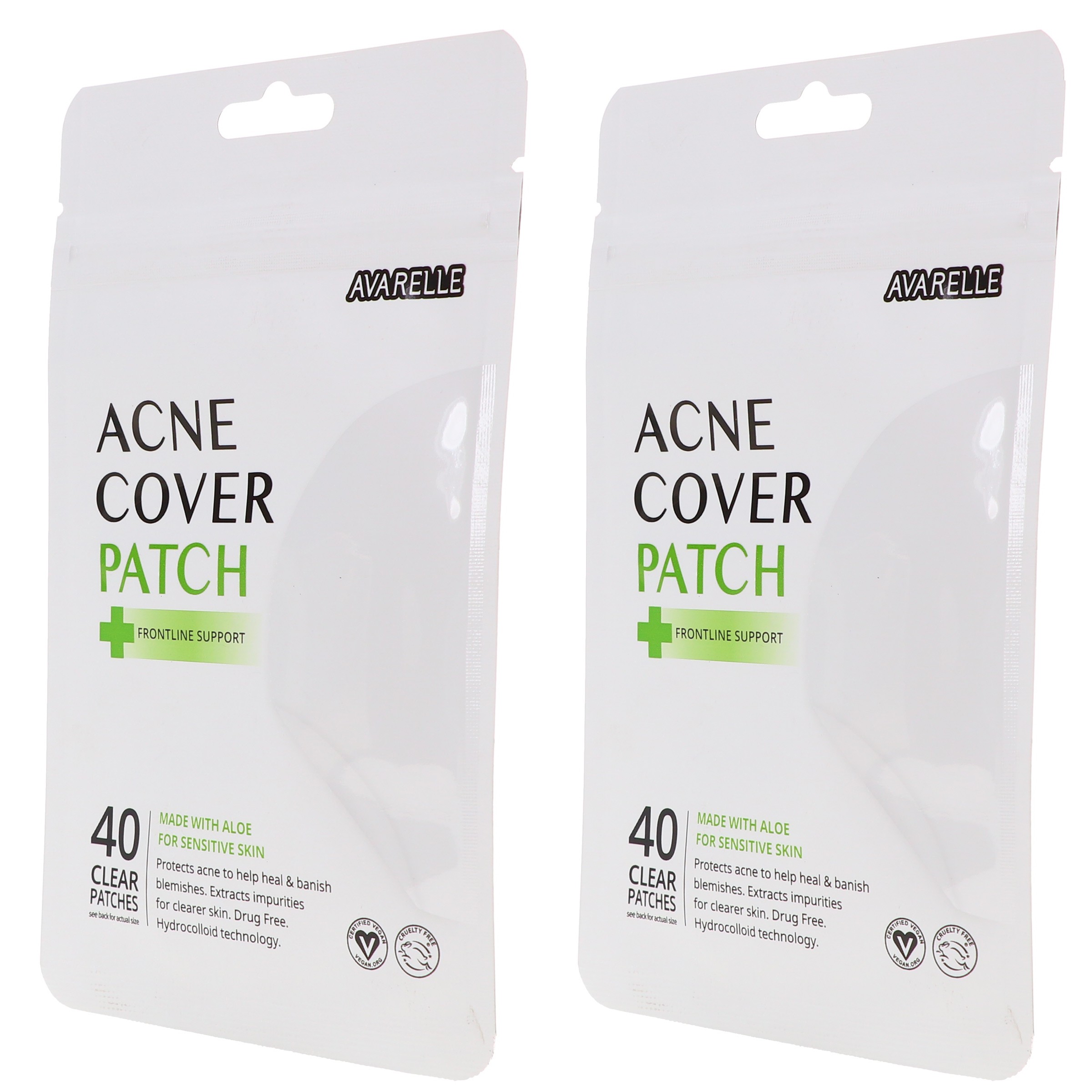 Avarelle Acne Cover Patch Frontline Support 40 ct 2 Pack