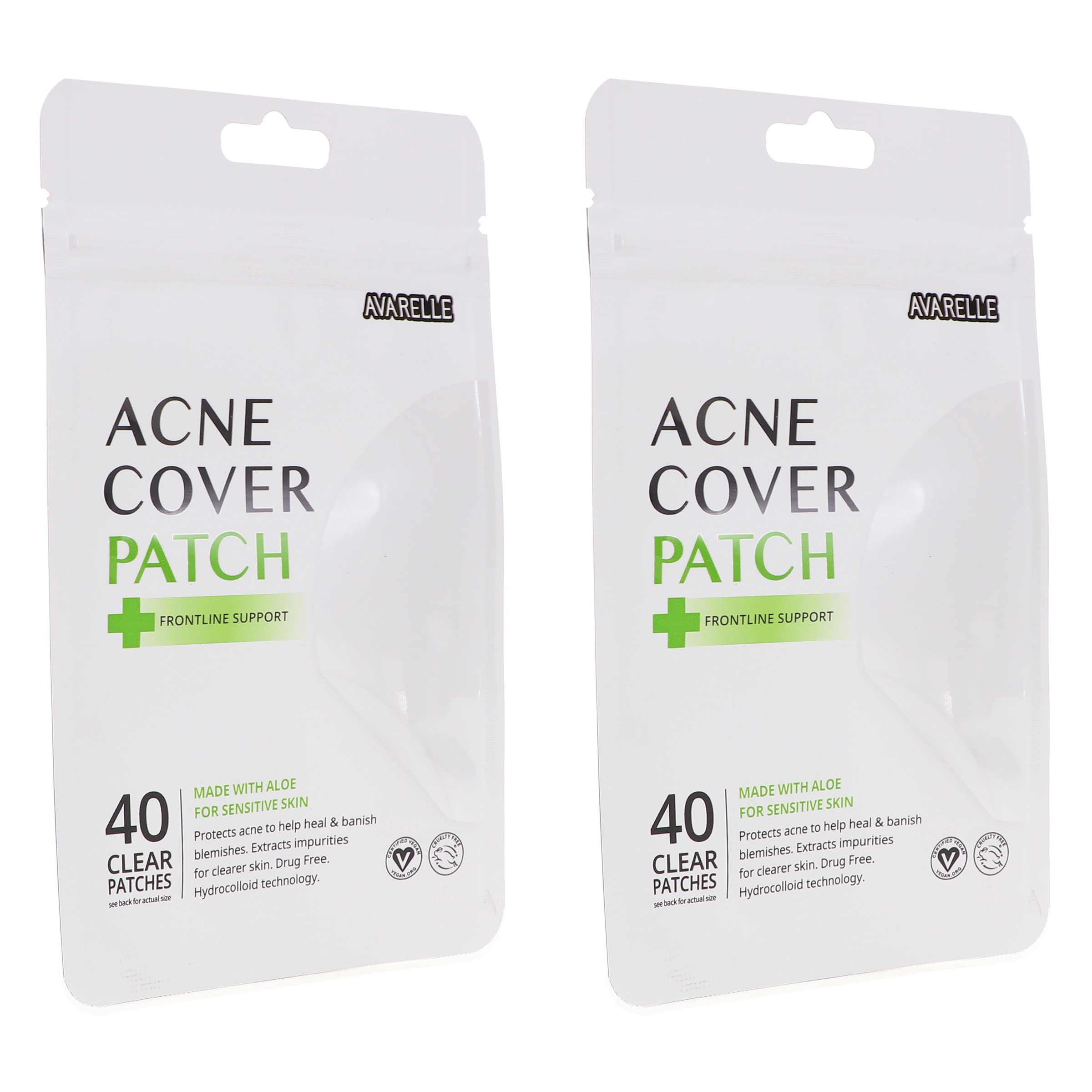 Avarelle Acne Cover Patch Frontline Support 40 ct 2 Pack