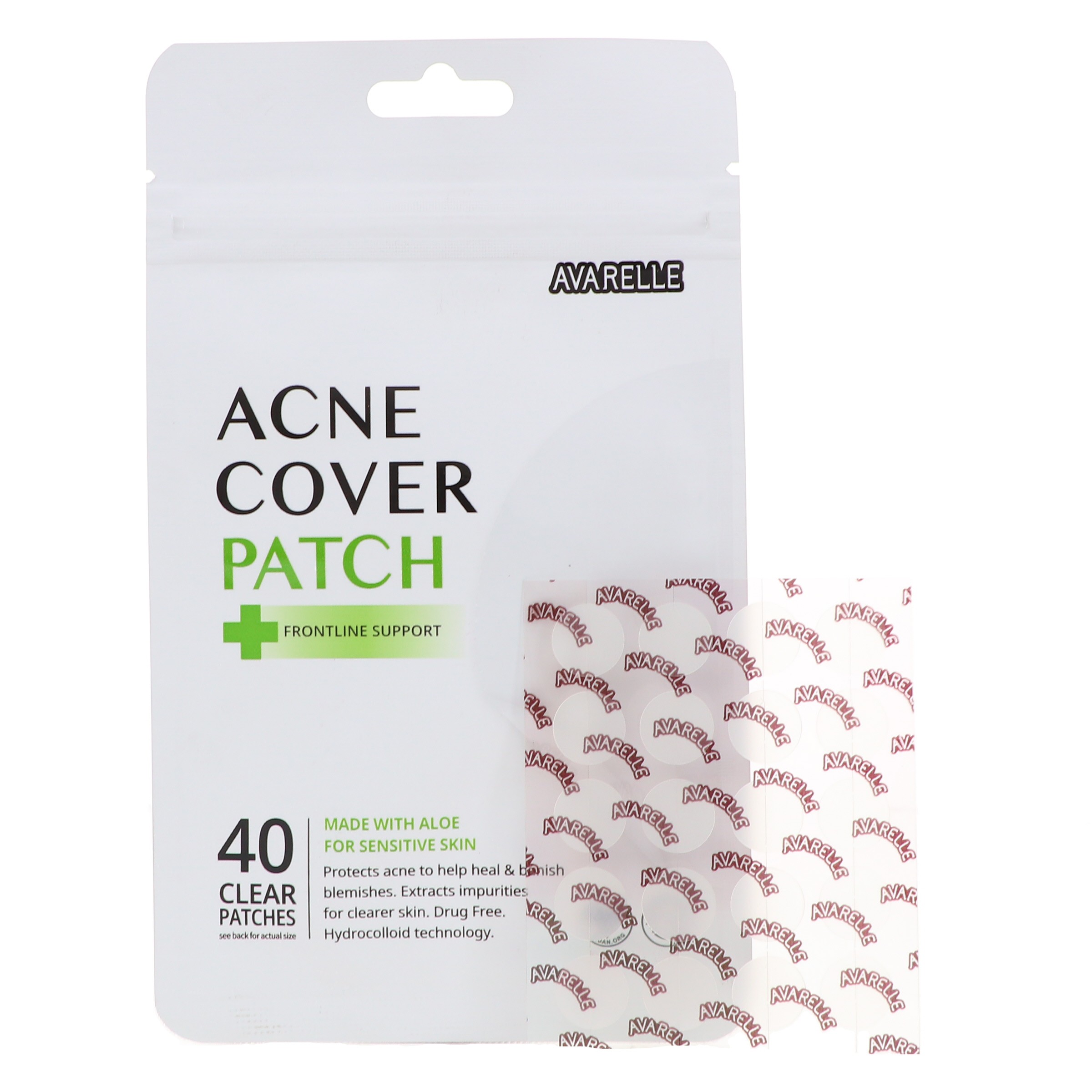 Avarelle Acne Cover Patch Frontline Support 40 ct 3 Pack