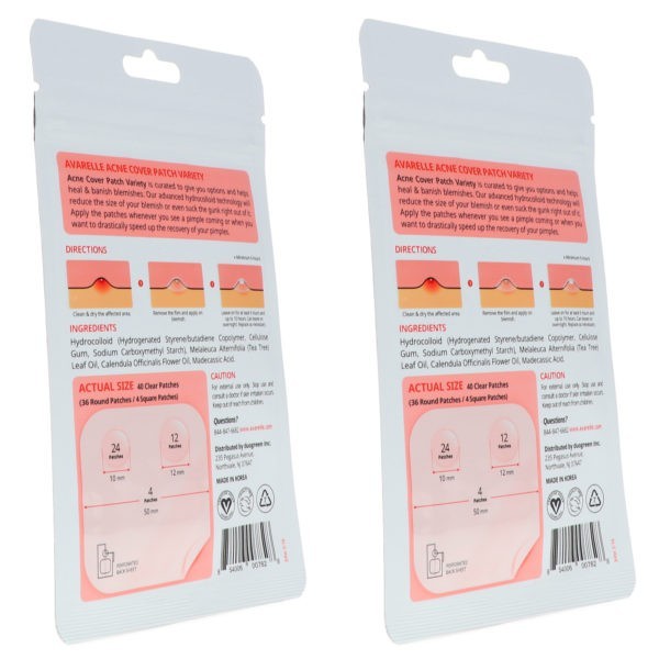 Avarelle Acne Cover Patch Variety 40 ct 2 Pack