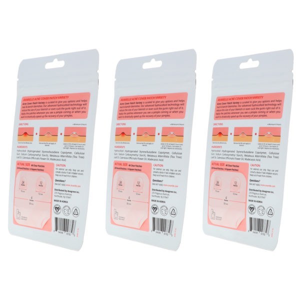 Avarelle Acne Cover Patch Variety 40 ct 3 Pack