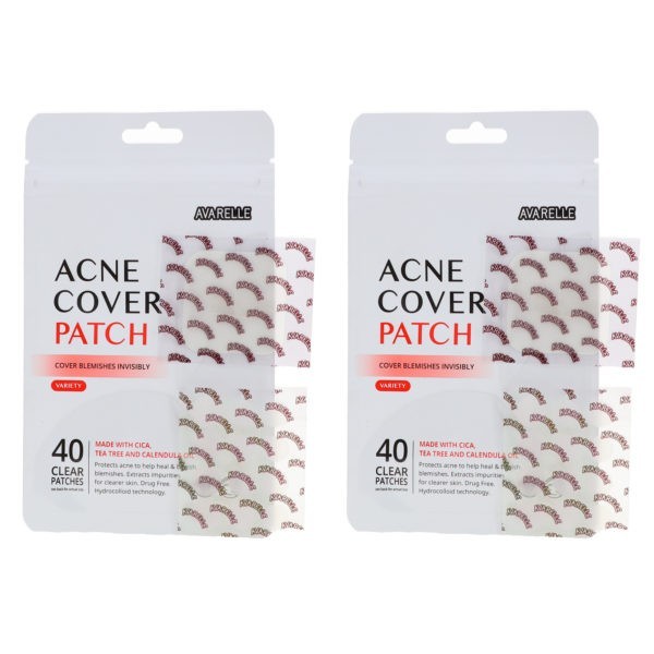 Avarelle Acne Cover Patch Variety 40 ct 2 Pack