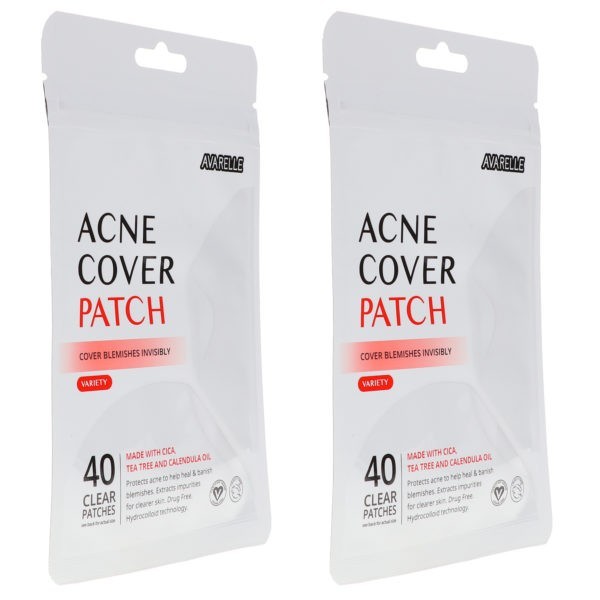 Avarelle Acne Cover Patch Variety 40 ct 2 Pack