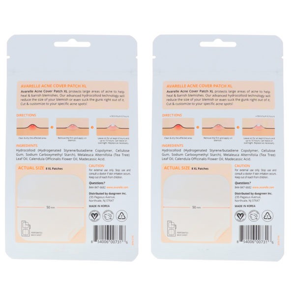 Avarelle Acne Cover Patch XL 8 ct 2 Pack