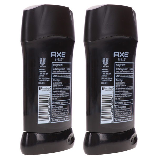 Axe Apollo Antiperspirant 2.7 oz 2 Pack