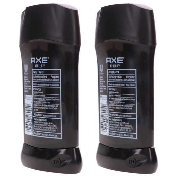 Axe Apollo Antiperspirant 2.7 oz 2 Pack