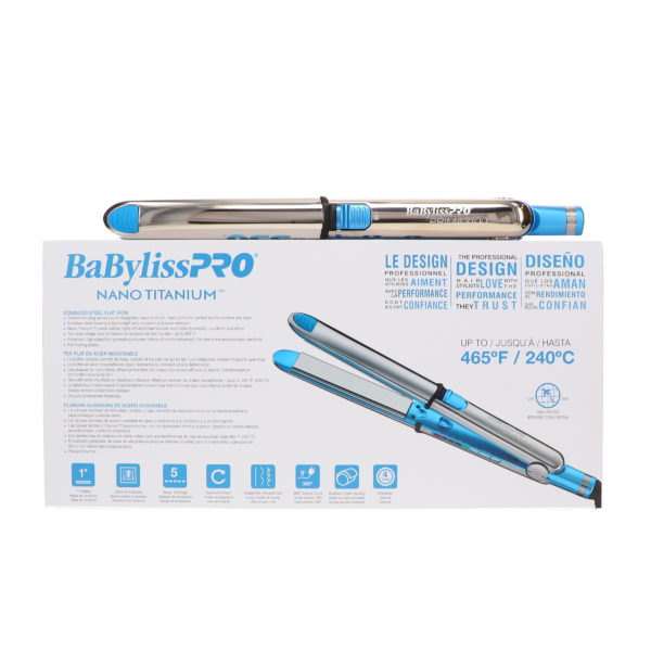 BaBylissPRO Nano Titanium Prima3100 1" Ionic Straightener