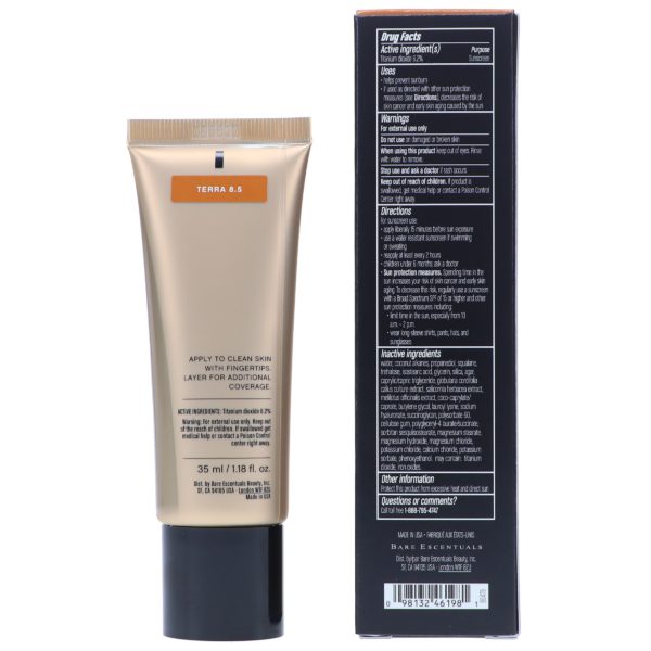 bareMinerals Complexion Rescue Tinted Hydrating Gel Cream Broad Spectrum SPF 30 Terra 8.5 1.18 oz