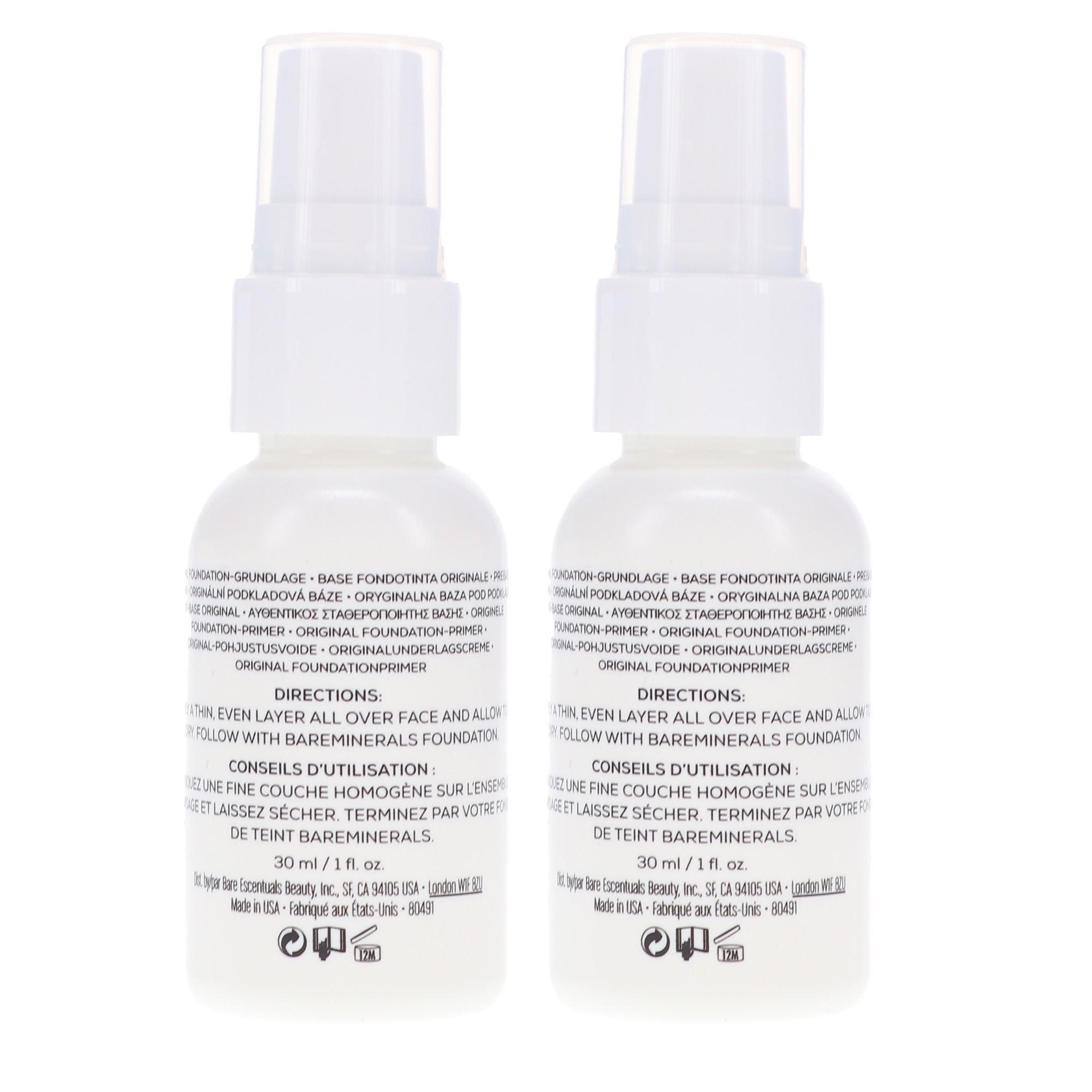 bareMinerals Original Prime Time Foundation Primer 1 oz 2 Pack