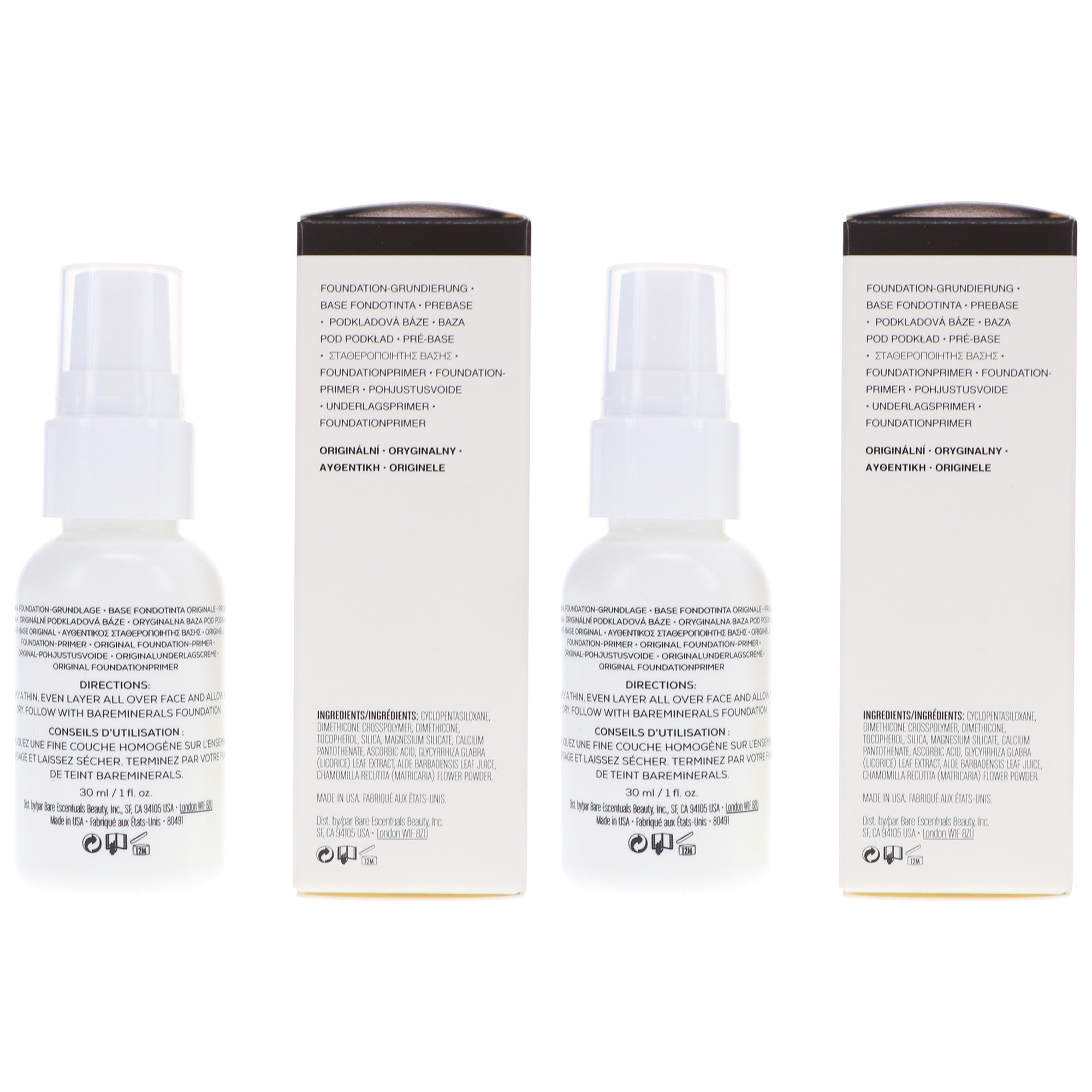 bareMinerals Original Prime Time Foundation Primer 1 oz 2 Pack