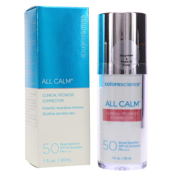 Colorescience All Calm Clinical Redness Corrector SPF 50 Broad Spectrum 1 oz