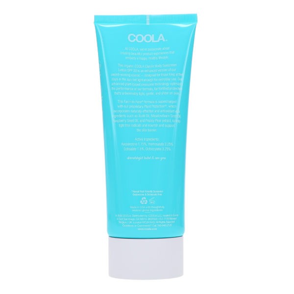 COOLA Classic Body Sunscreen Tropical Coconut SPF 30 5 oz