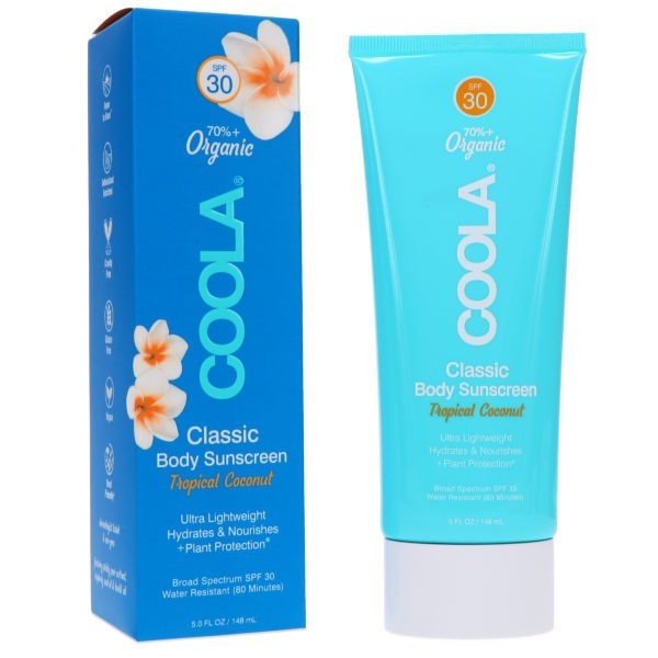 COOLA Classic Body Sunscreen Tropical Coconut SPF 30 5 oz