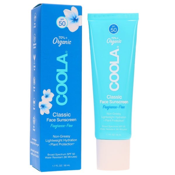 COOLA Classic Face Sunscreen Fragrance Free SPF 50 1.7 oz