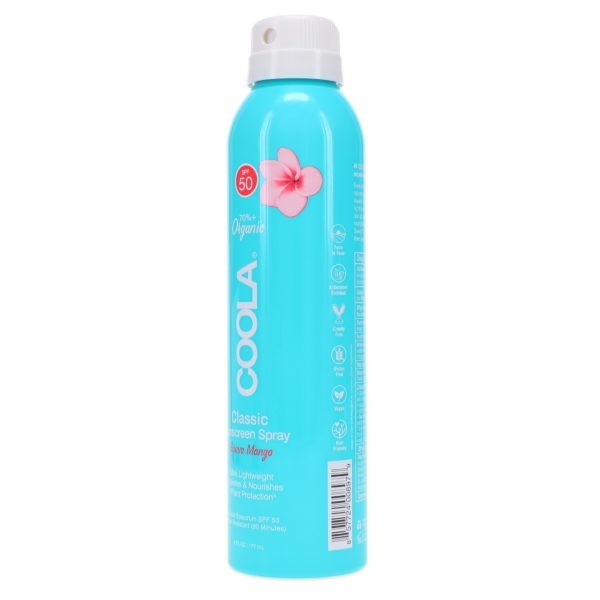 COOLA Classic Sunscreen Spray Guava Mango SPF 50 6 oz