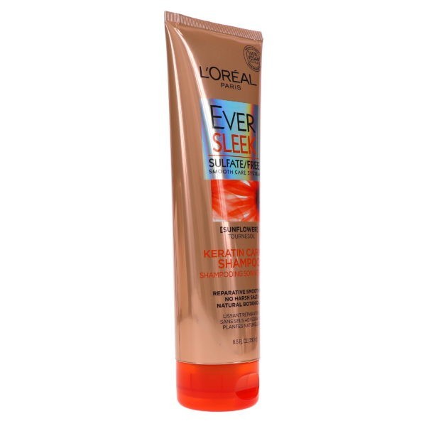 L'Oreal Paris Ever Sleek Sulfate Free Keratin Caring Shampoo 8.5 oz