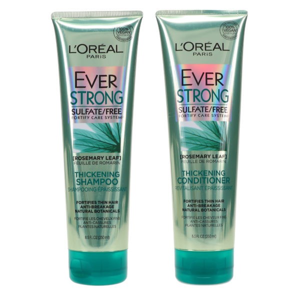 L'Oreal Paris Ever Strong Sulfate Free Shampoo 8.5 oz & Ever Strong Sulfate Free Conditioner 8.5 oz Combo Pack