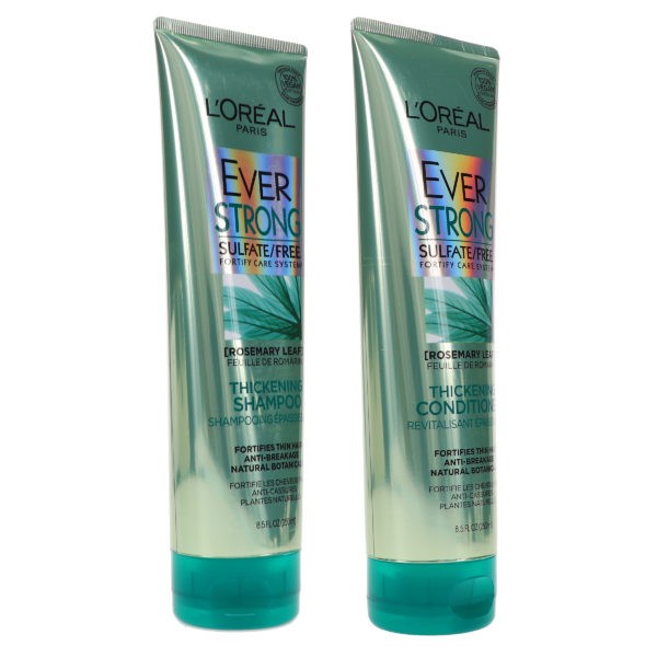 L'Oreal Paris Ever Strong Sulfate Free Shampoo 8.5 oz & Ever Strong Sulfate Free Conditioner 8.5 oz Combo Pack