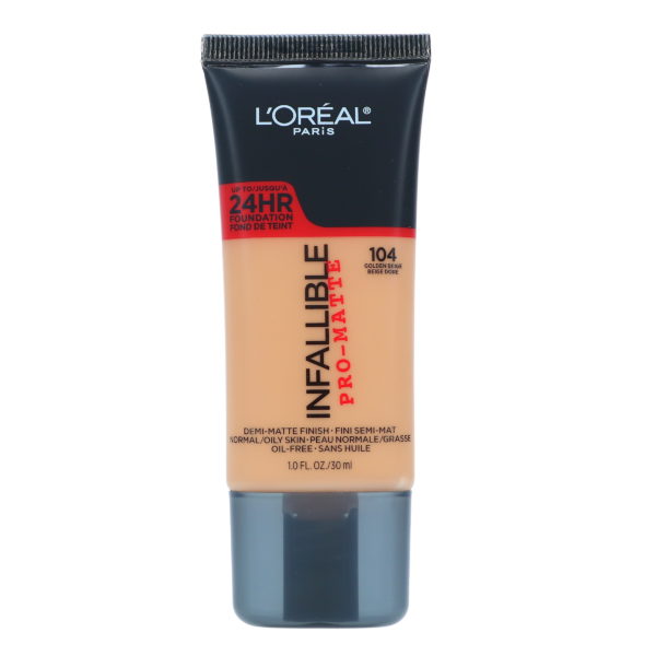 L'Oreal Paris Infallible Pro-Matte Liquid Longwear Foundation Golden Beige 1 oz