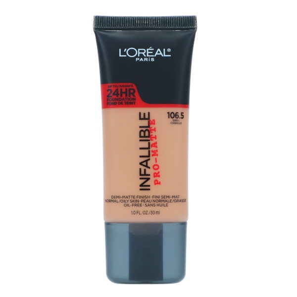 L'Oreal Paris Infallible Pro-Matte Liquid Longwear Foundation Shell 1 oz